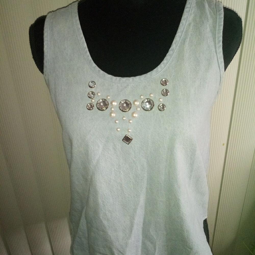 Denim blouse
